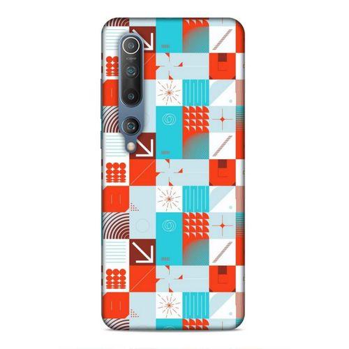 Xiaomi Mi 10 Uyumlu Kılıf Insomnia (33) Hybrid Kılıf Turkuaz Kırmızı