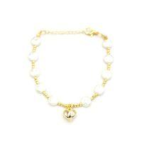 Kalp İnci Bileklik - Altın