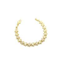 Taşlı Yıldız Bileklik - Altın