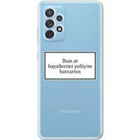Galaxy A32 Kılıf HD Yazı Baskılı Silikon Arka Kapak - Yazı 9