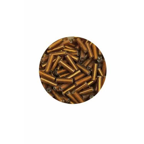 Uzun Boru Kesme Boncuk Çap 2mm Uzunluk 10 mm - 20 Gram - Gold - BNC248