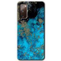 MRCİLETİSİM Samsung Galaxy S20 FE Kılıf Baskılı Kapak - Klas Mermer + 5D Tam Kaplayan Cam