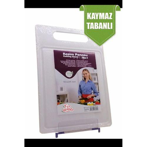 Kesme Tahtası Kaydırmaz Plastik Kesme Sunum Tahtası Pratik Kesim Panosu 160x245 Mm Royaleks-FR-107