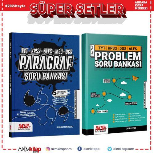 Ankara Kitap Merkezi Paragraf ve Problemler Soru Bankası Seti 2 Kitap