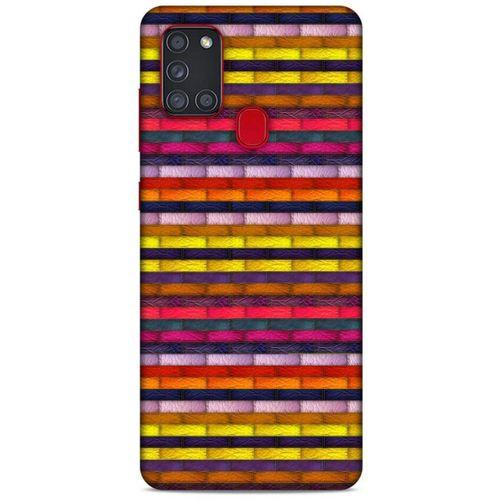 Samsung Galaxy A21s Kılıf Patchwork (42) Rugged Armor Kılıf Karışık Renkli