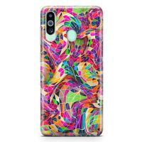 Samsung Galaxy M40 Kılıf Renkli Prizmalar 3d Arka Kapak Koruma Desenli Full Koruyucu