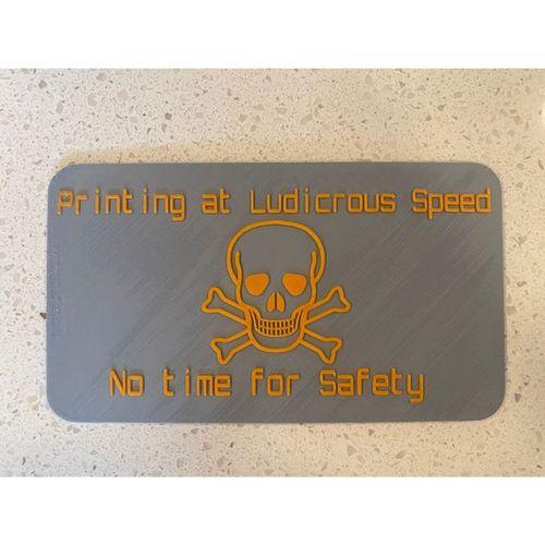 Ludicrous Speed ile Baskı İşareti (Bu ürün Sadece Plastik parçadır - Almadan Önce Soru Sorabilirsiniz)