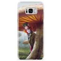 Samsung Galaxy S8 Kılıf Alice Harikalar Diyarında Arka Kapak Koruma Desenli Full Koruyucu