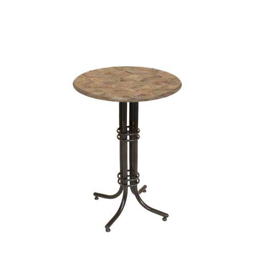 Dockers Bistro Masa Buket - (Werzalit, Wermodin ve Allzalit Tabla 60 cm çap) - Edgy Wood