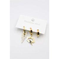 3'lü Bulut Küpe - Altın