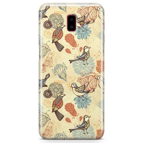 Samsung Galaxy J6 Plus Kılıf Cennet Papağanı Arka Kapak Koruma Desenli Full Koruyucu