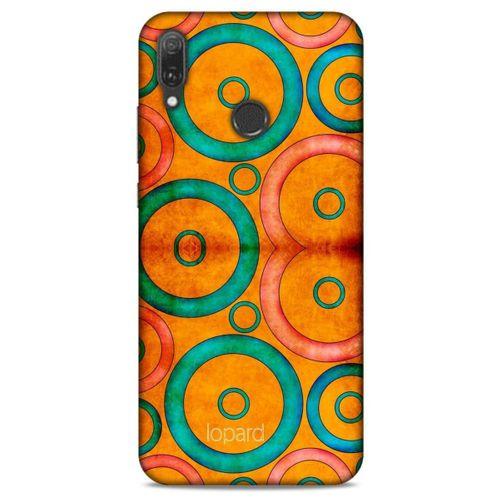Huawei Y9 2019 Kılıf Pastel Renkler (39) Liquid Crystal Kılıf Turuncu Yeşil