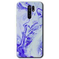 Redmi 9 Kılıf HD Desen Baskılı Arka Kapak - Cranny Liquid Wall