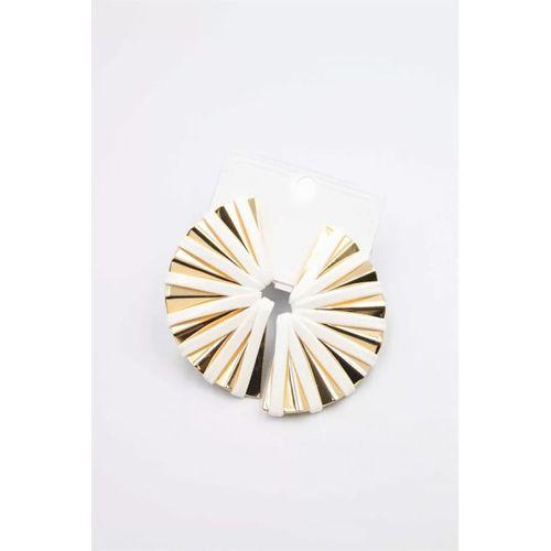 Derili Küpe - Beyaz