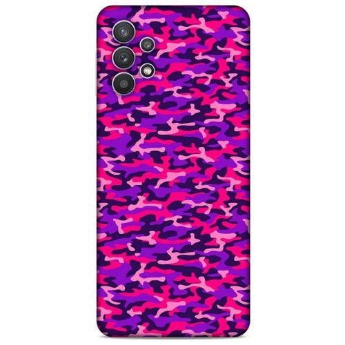 Samsung Galaxy S21 Ultra Uyumlu Kılıf Mor Delisi (26) Tpu Silikon Kılıf Kamuflaj