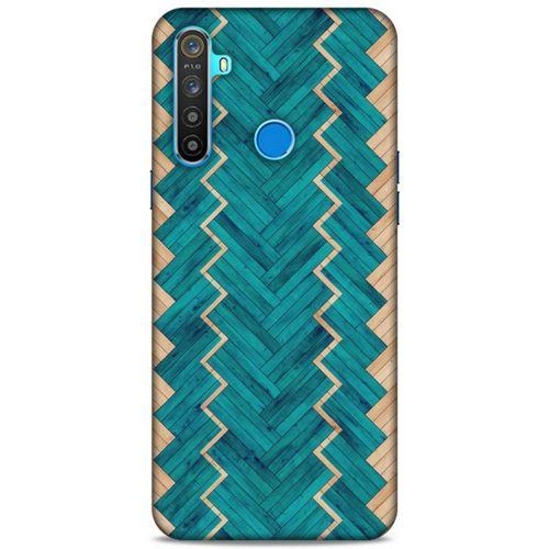 Lopard Oppo Realme 5i Uyumlu Kılıf Wood'X (36) Glitter Kılıf Desenli