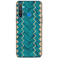 Lopard Oppo Realme 5i Uyumlu Kılıf Wood'X (36) Glitter Kılıf Desenli