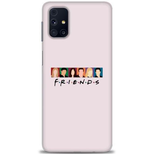 Samsung Galaxy M31S Kılıf HD Baskılı Kılıf - Renkli Friends + Tam Ekran Koruyucu