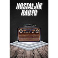 Eskitme Nostalji Tasarımlı Bluetoothlu Nostalji Radyo Ahşap Nostaljik Görünümlü