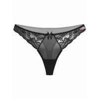 Siyah Dantelli Fantazi G String Külot