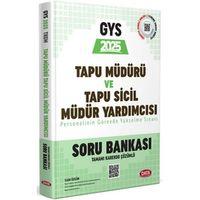 Tapu Müdürü Tapu Sicil Müdür Yardımcısı GYS Soru Bankası Data Yayınları