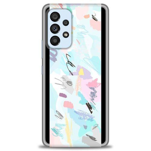 Samsung Galaxy A53 5G Kılıf HD Baskılı Kılıf - Blue and Purple + Tam Ekran Koruyucu