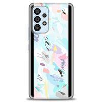 Samsung Galaxy A53 5G Kılıf HD Baskılı Kılıf - Blue and Purple + Tam Ekran Koruyucu