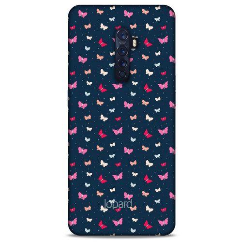 Oppo Reno 2 Kılıf Kelebek Etkisi (42) Rugged Armor Kılıf Mor Pembe