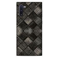 Samsung Galaxy Note 10 Kılıf Patchwork (25) Antişok Kapak Siyah Gri