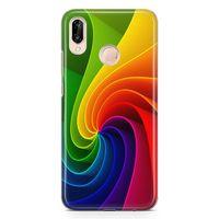 Huawei P20 Lite Kılıf Rüzgar Gülü Arka Kapak Koruma Desenli Full Koruyucu
