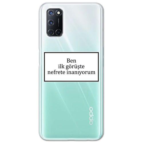Oppo A52 Kılıf HD Yazı Baskılı Silikon Arka Kapak - Yazı 13