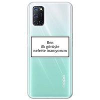 Oppo A52 Kılıf HD Yazı Baskılı Silikon Arka Kapak - Yazı 13