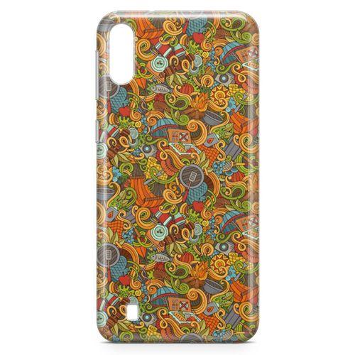Samsung Galaxy M10 Kılıf Doodle Piknik Seti Arka Kapak Koruma Desenli Full Koruyucu
