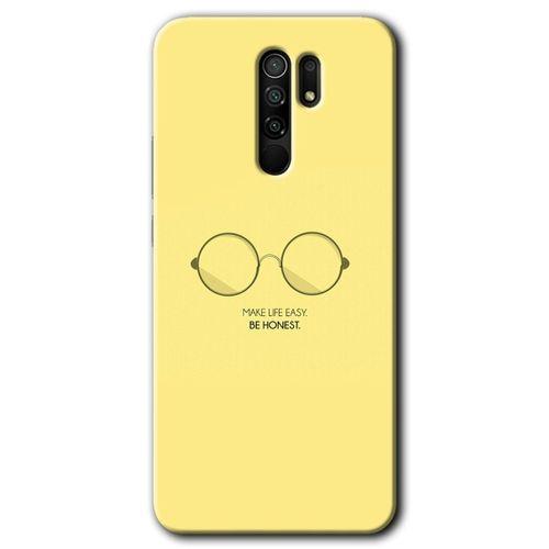 Xiaomi Redmi 9 Kılıf HD Desen Baskılı Arka Kapak+Temperli Cam - Be Honest