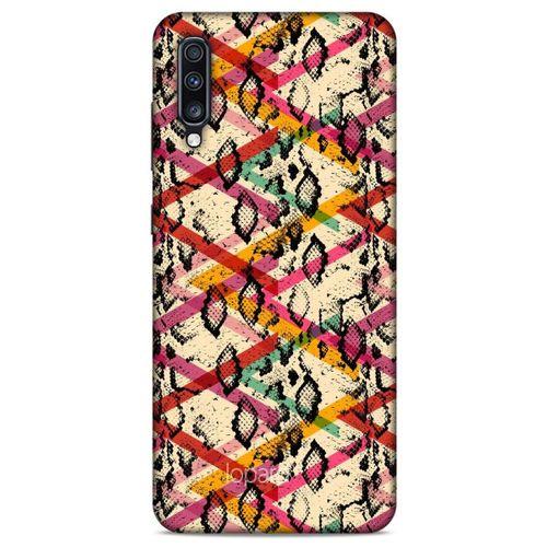 Samsung Galaxy A70 Kılıf Pastel Renkler (14) Lansman Kılıf Kırmızı Krem