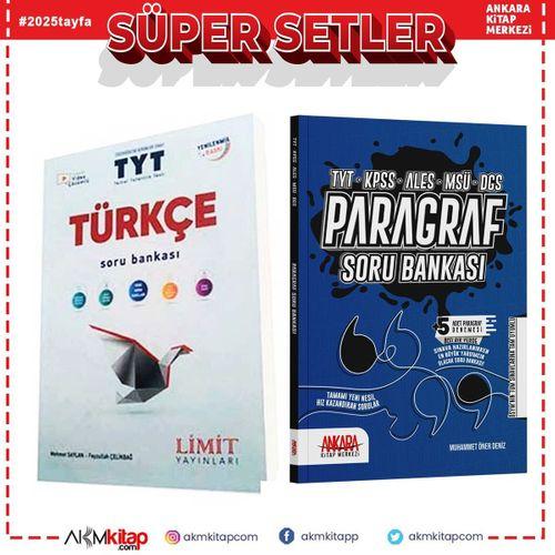 Limit TYT Türkçe ve Ankara Kitap Merkezi Paragraf Soru Bankası Seti 2 Kitap