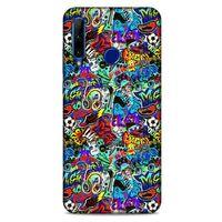 Graffitix (24) Desenli Silikon Kapak Huawei Honor 20 Lite Kılıf