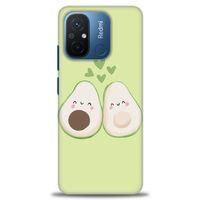 Xiaomi Redmi 12C Kılıf HD Baskılı Kılıf - Avacado + Tam Ekran Koruyucu