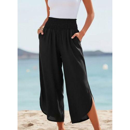 Kadın Yüksek Bel Yandan Yırtmaç Detaylı Aerobin Pantolon