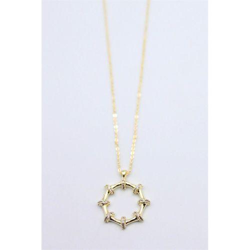 Taşlı Kolye - Altın