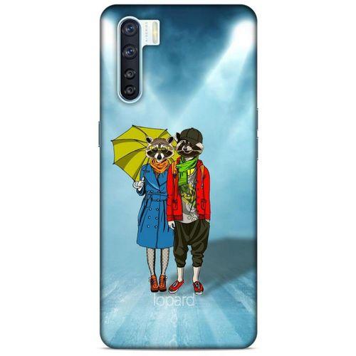 Oppo A91 Kılıf FunnyMaX (47) Crystal Flex Kılıf Cam Göbeği