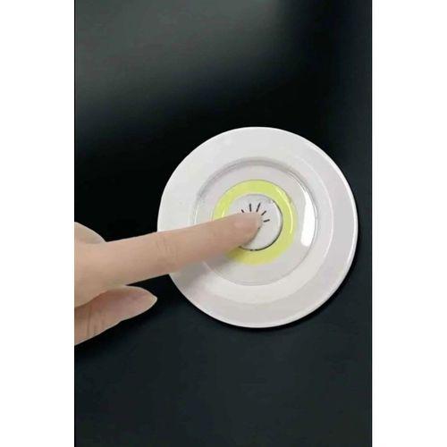 Spot Lamba Led Işık 3'lü Uzaktan Kumandalı Pilli Yapışkanlı Kablosuz