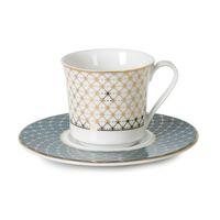 İpek Porselen 6 Kişilik 12 Parça Sunumluk Kahve Fincan Takımı