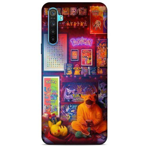 Retro (27) Desen Tasarımlı Kılıf Renkli Oppo Realme 6i Kılıf