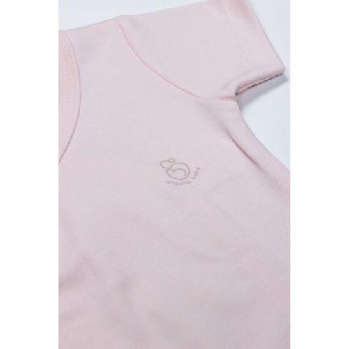 Bistyle Bistyle Organik Natural Basic Style Kruvaze Yarım Kol Body BS17101 Pembe
