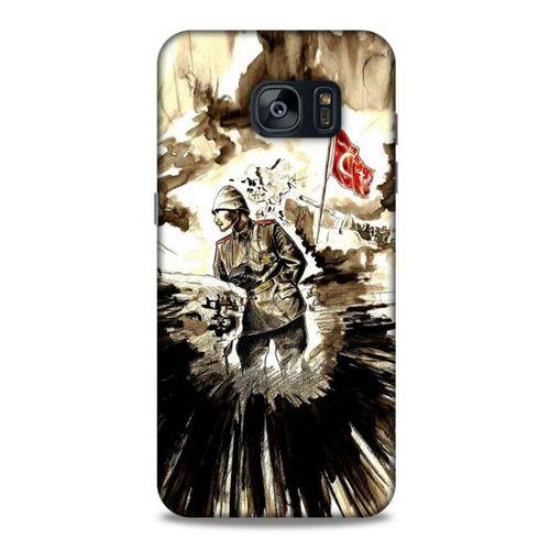 Samsung Galaxy S7 Edge Kılıf Atatürk (46) Core Armor Kılıf Karışık