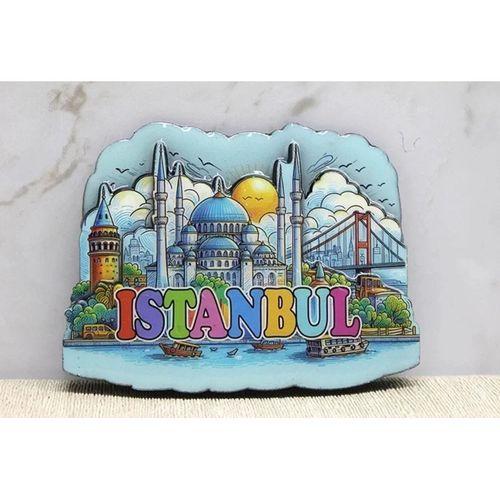 Ahşap İstanbul Temalı Magnet Alk4360