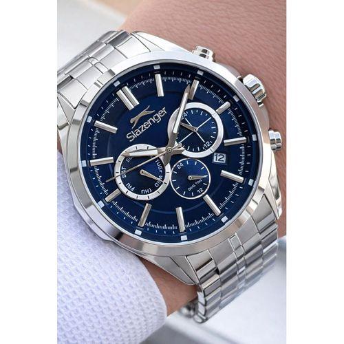 Slazenger Çelik Kordon İç Fonksiyonları Aktif 10 Atm+Bileklik Hediyeli Erkek Kol Saati VS.BLKT.0799