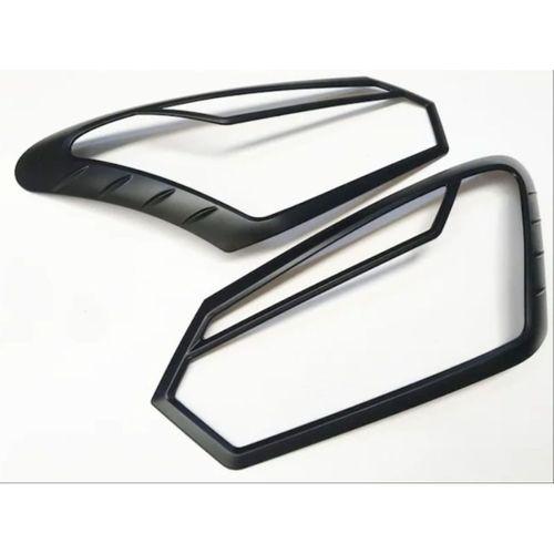 İsuzu D-Max Uyumlu 2018+ Far Çerçevesi Kaplama Siyah Sinyal Çizgili