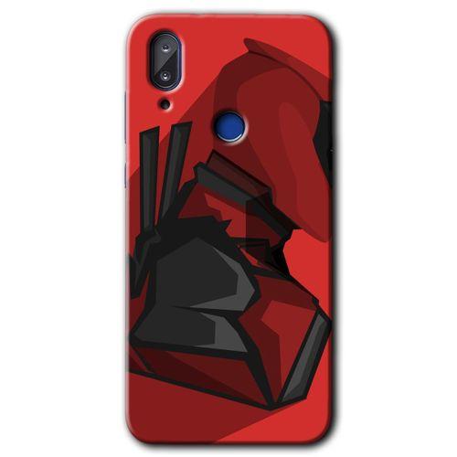 MRCİLETİSİM Vestel E5 Kılıf HD Desen Baskılı Arka Kapak+Temperli Cam - DeadPool